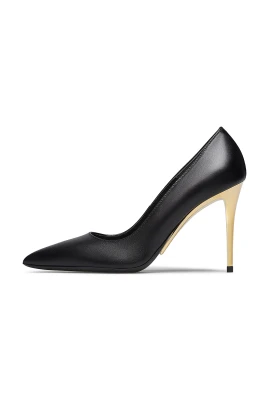 Golden Metal Design Klackskor Pumps