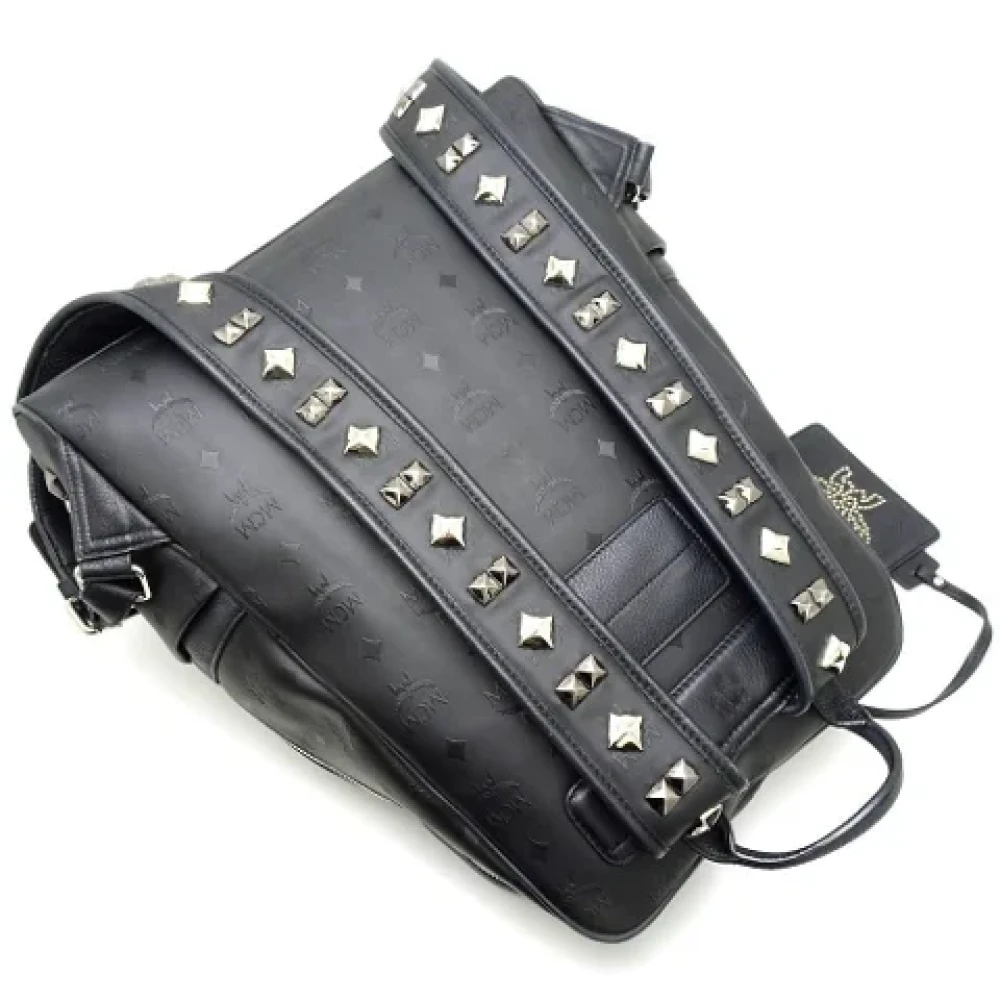 MCM Pre-owned Leather backpacks Black Heren