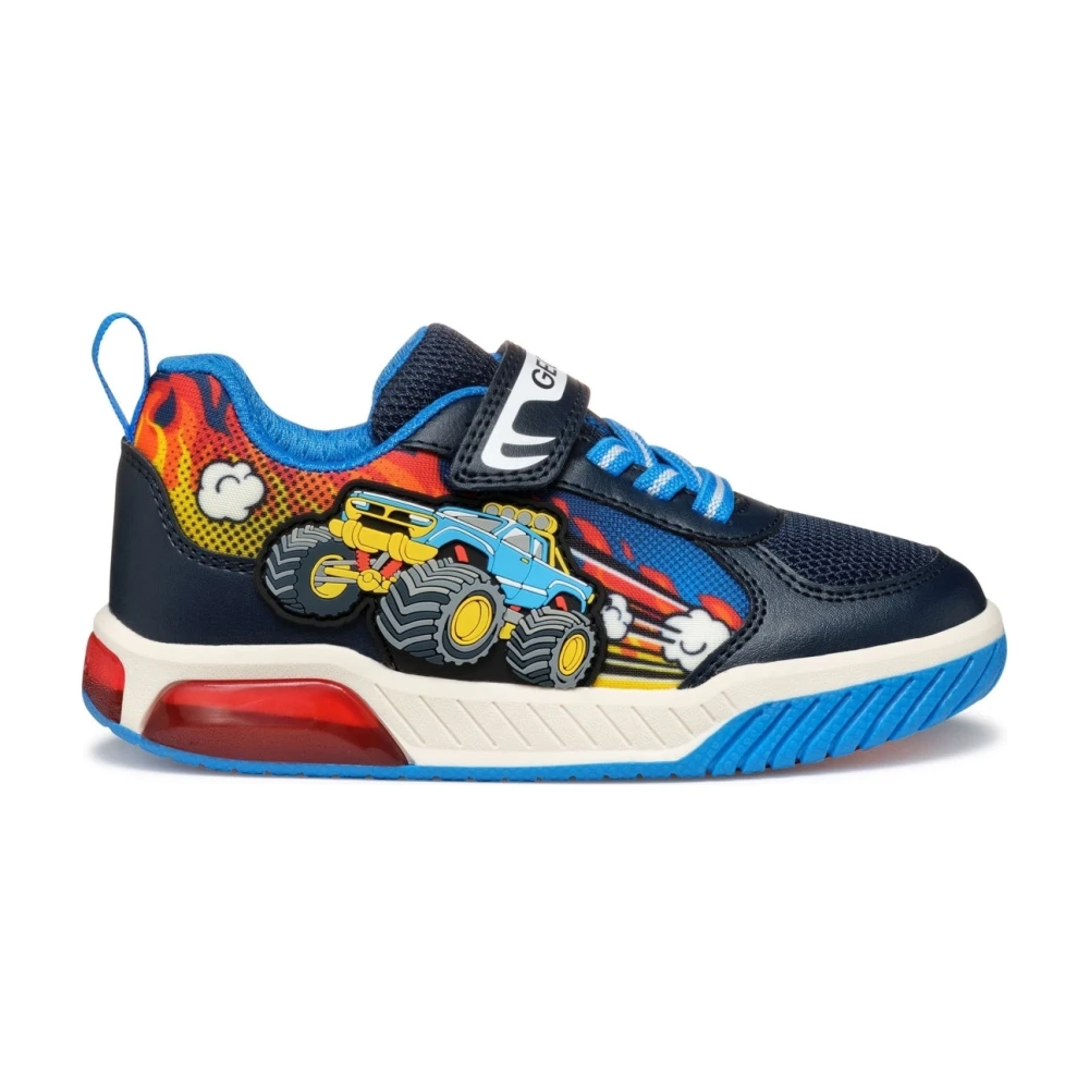 Geox Boys Multicolor Blue Kids Trainers Inek Trainers Size 32 Eu