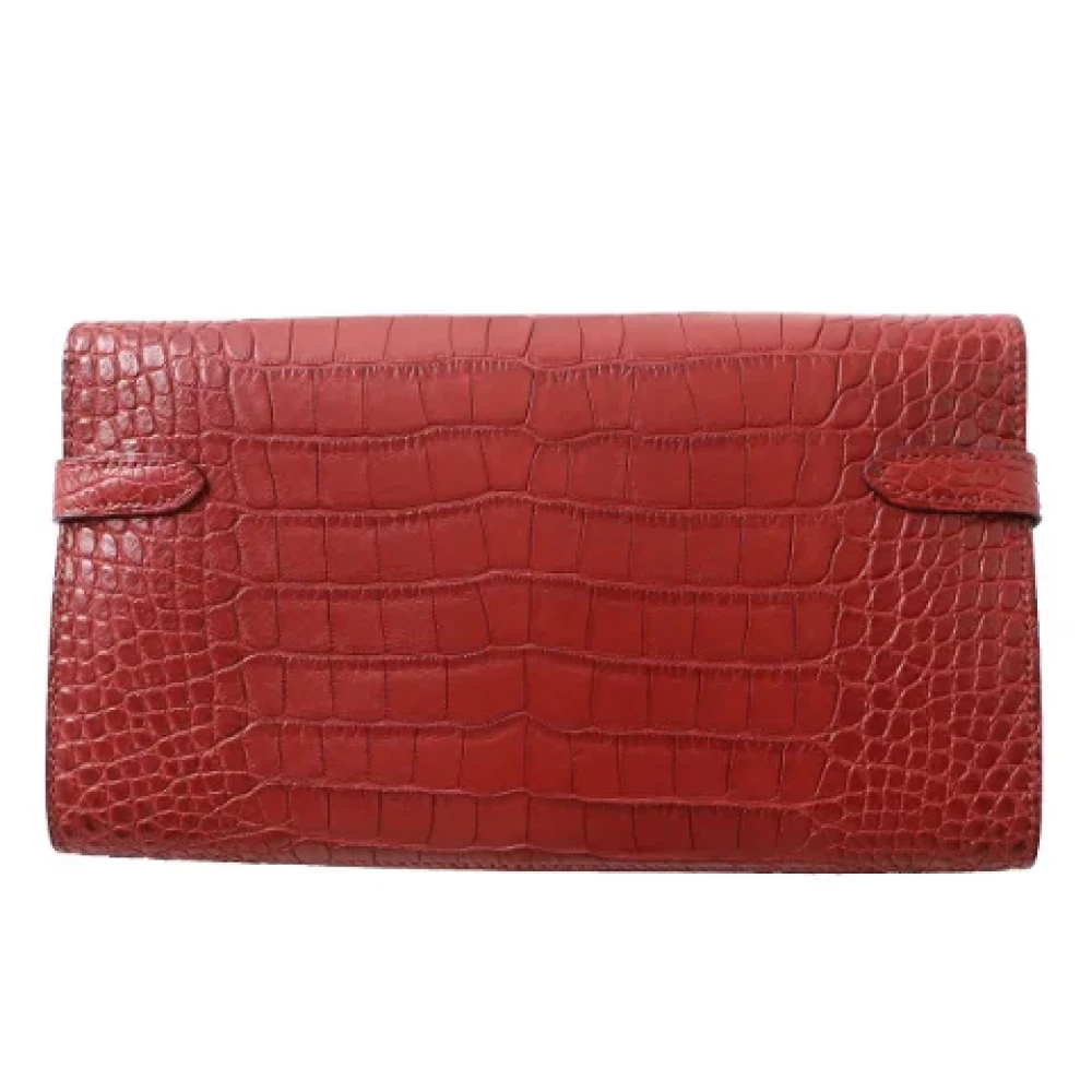 Hermès Vintage Pre-owned Leather wallets Red Dames