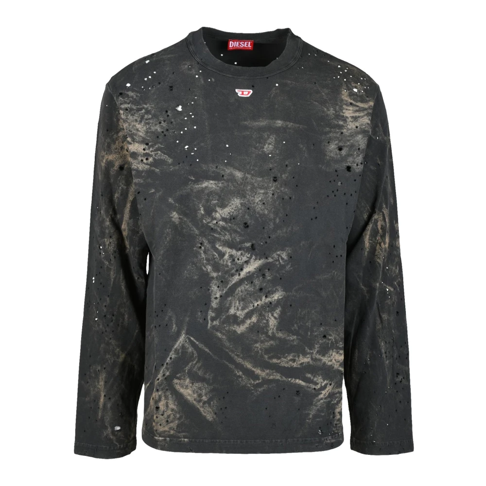 Diesel Katoenen T-shirt Gray Heren