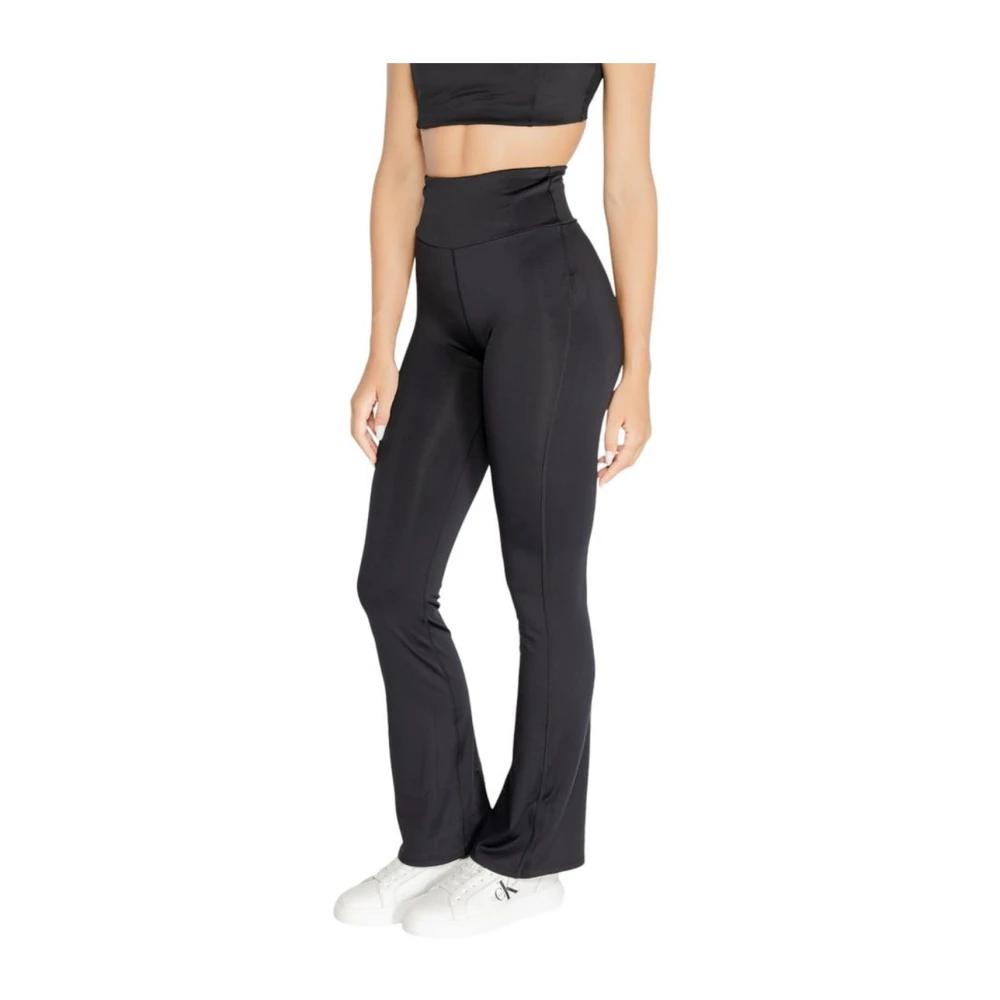 Calvin Klein Zwarte Elastaanmix Damesbroek Black Dames