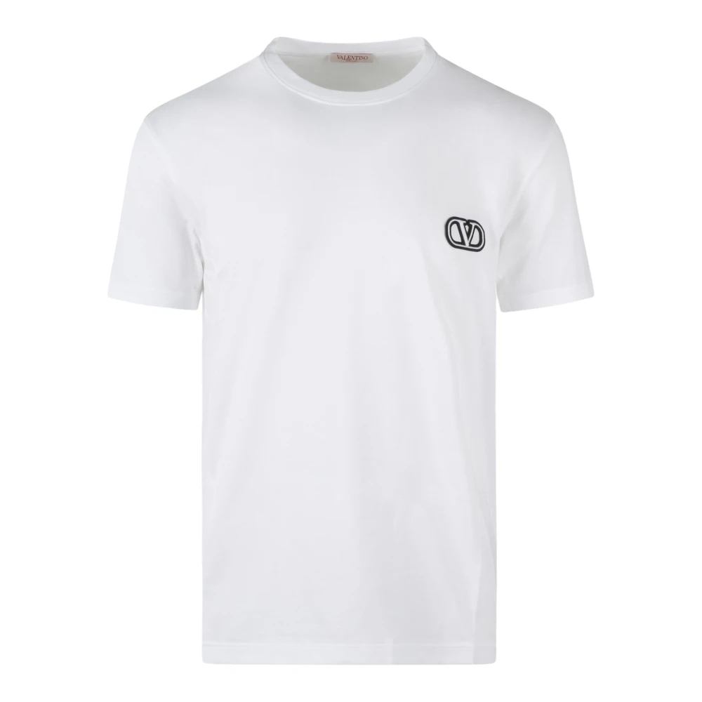 Valentino Vlogo Signature Patch T-Shirt White Heren