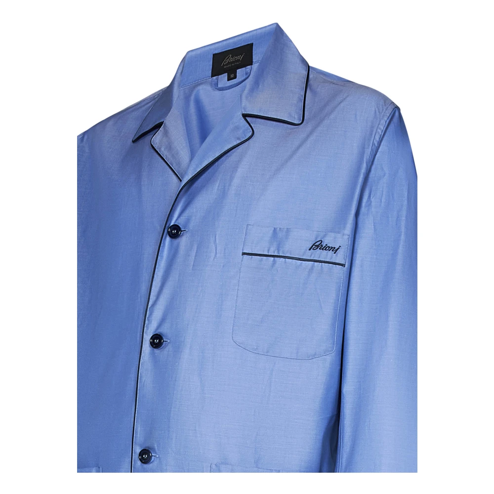 Brioni Heldere Blauwe Ondergoedset Blue Heren