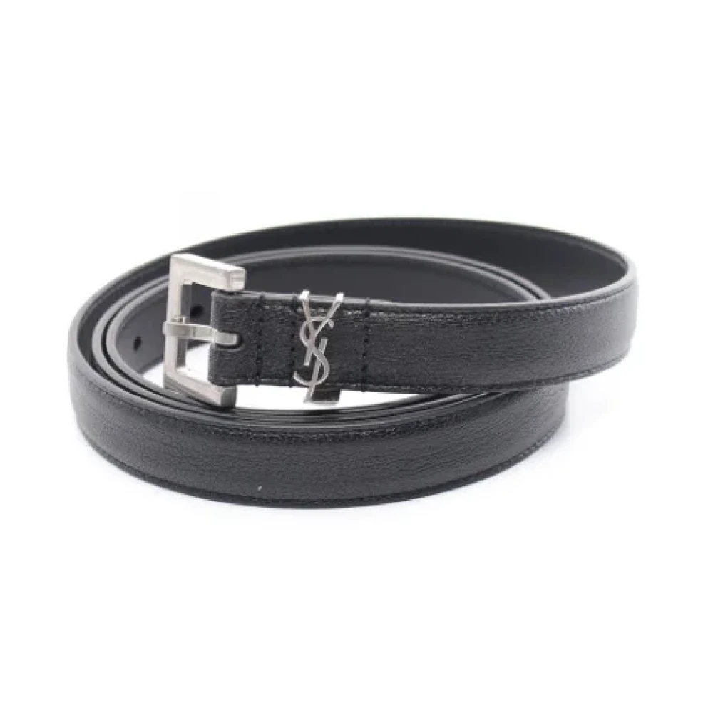 Yves Saint Laurent Vintage Pre-owned Leather belts Black Dames