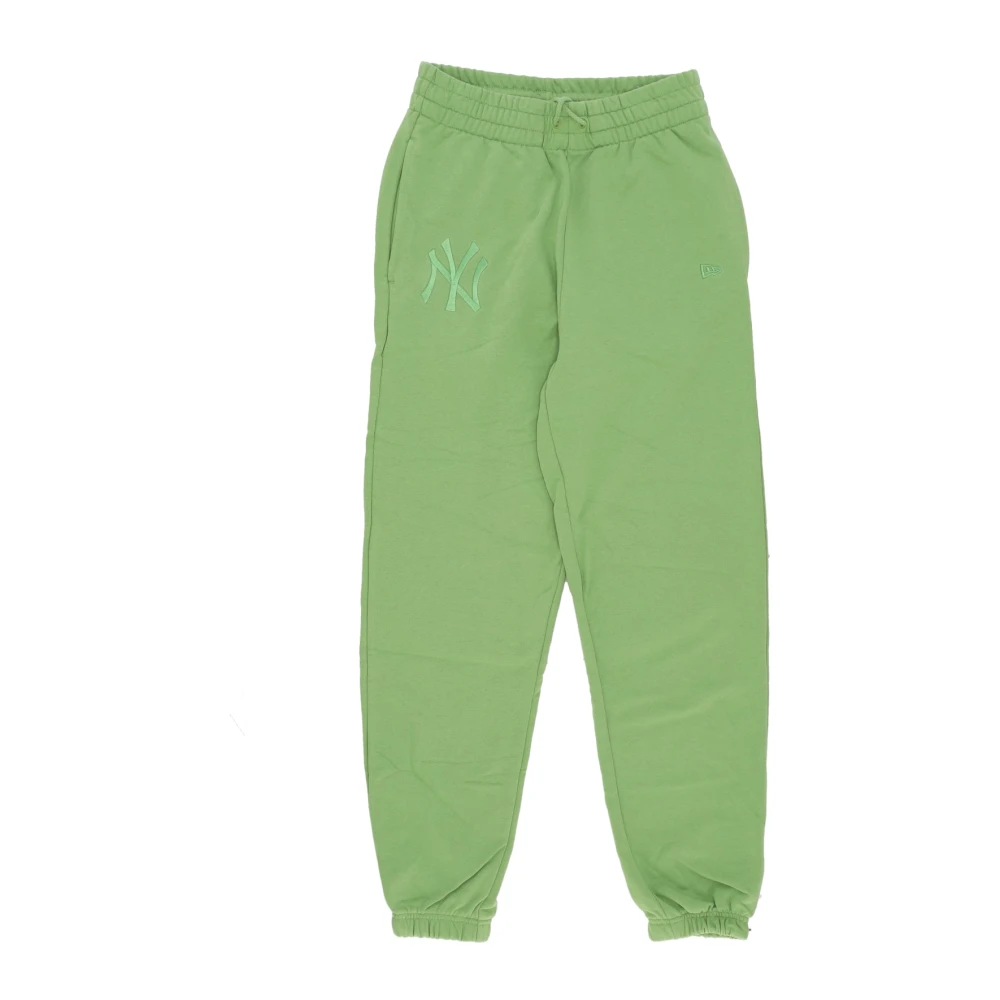 New era NY Yankees Groene Fleece Jogger Broek Green Heren