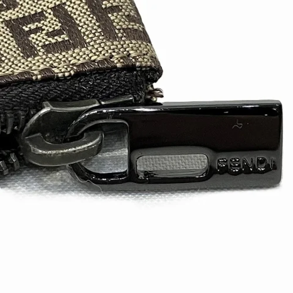 Fendi Vintage Pre-owned Canvas wallets Brown Dames
