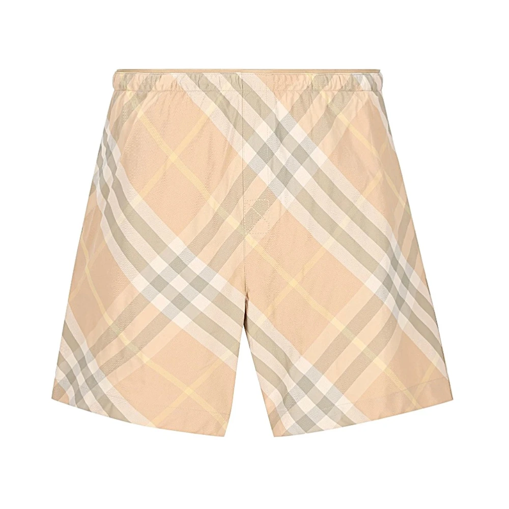 Burberry Casual Denim Shorts voor Vrouwen Beige Dames