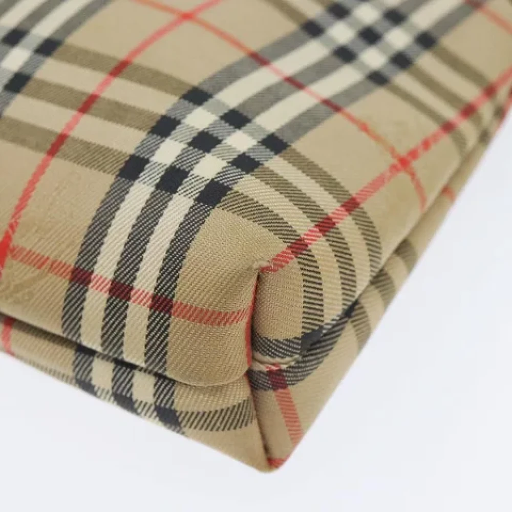 Burberry Vintage Pre-owned Canvas pouches Beige Dames