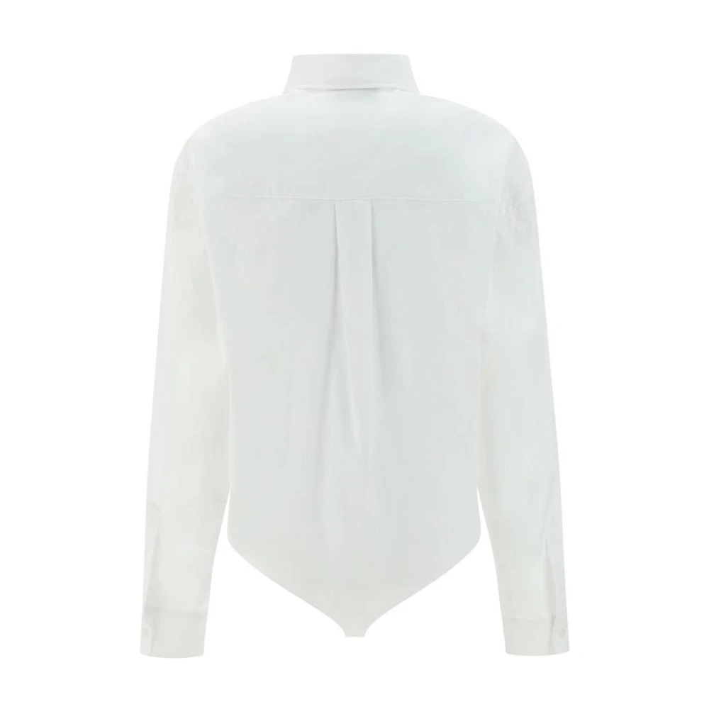 Coperni Klassieke Kraag Katoenen Overhemd White Dames