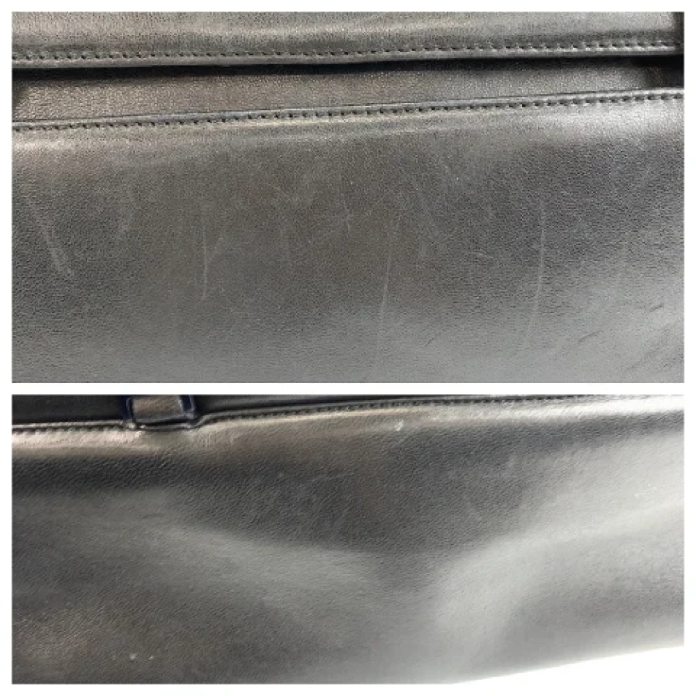 Salvatore Ferragamo Pre-owned Leather shoulder-bags Black Dames