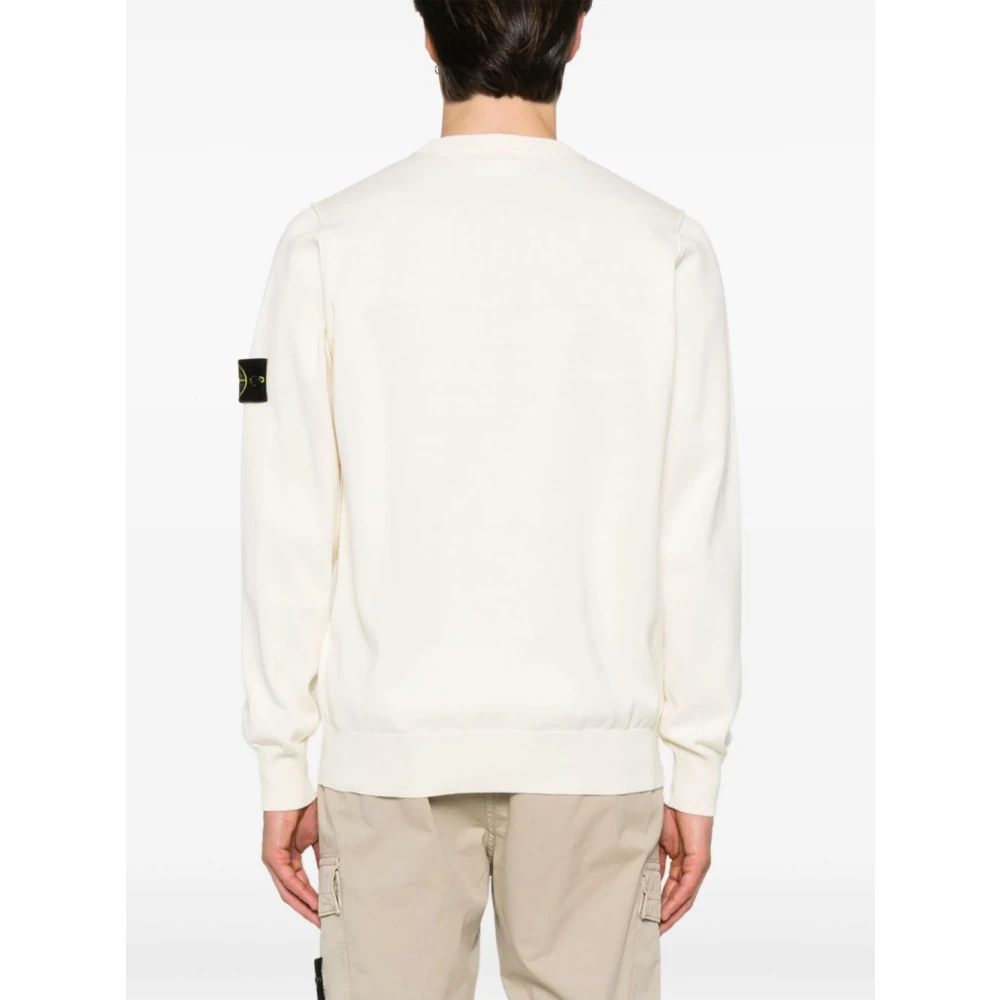 Stone Island Witte Sweater Casual Stijl White Heren