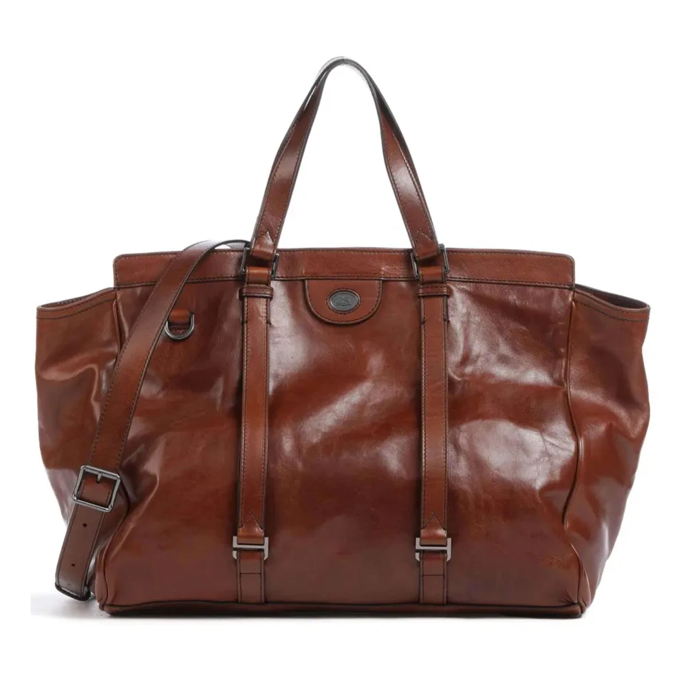The Bridge Stijlvolle Duffle Tas Brown Dames