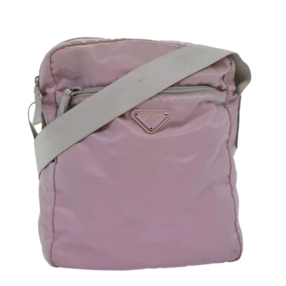 Prada Vintage Pre-owned Nylon prada-bags Pink Dames