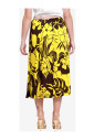jupe-midi-jaune-florale