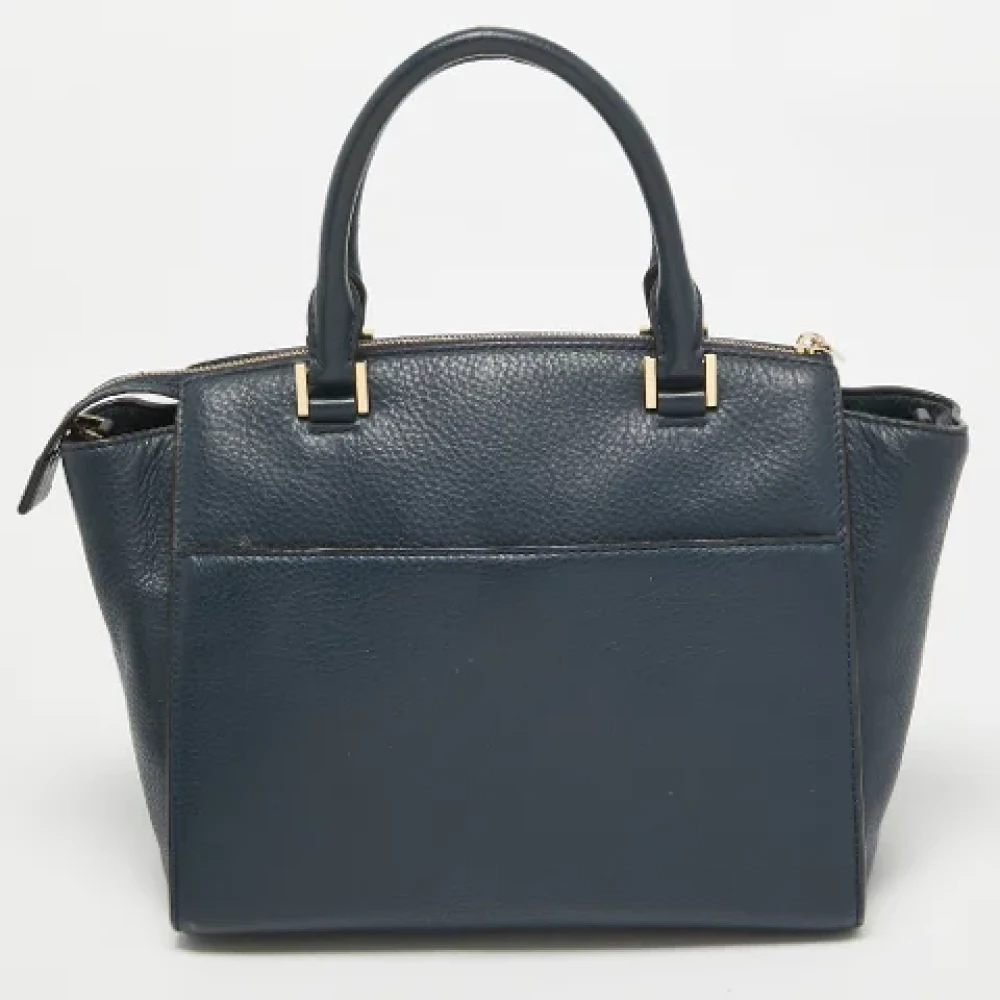 Michael Kors Pre-owned Leather totes Blue Dames