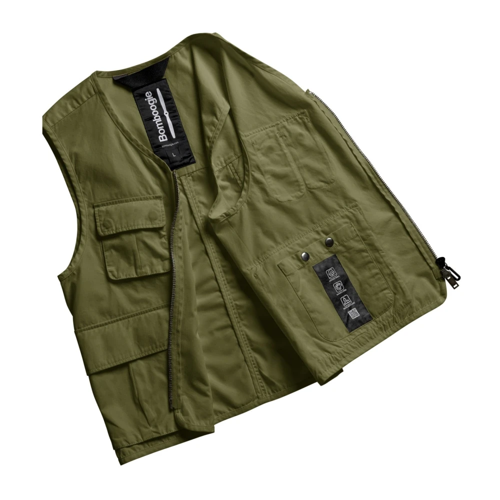 BomBoogie Vests Green Heren