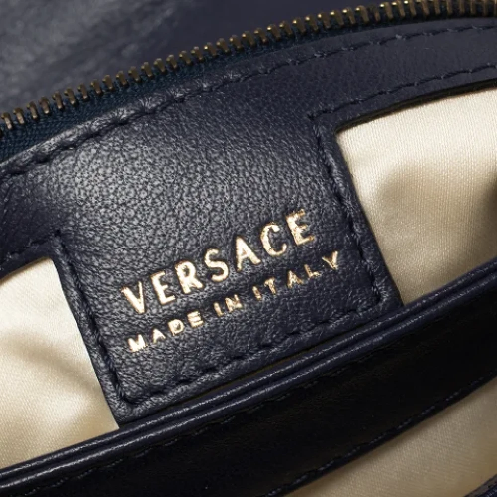 Versace Pre-owned Leather shoulder-bags Orange Dames