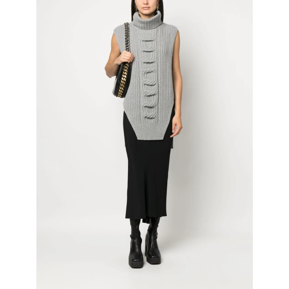 Stella Mccartney Gezellige Turtleneck Sweater Gray Dames
