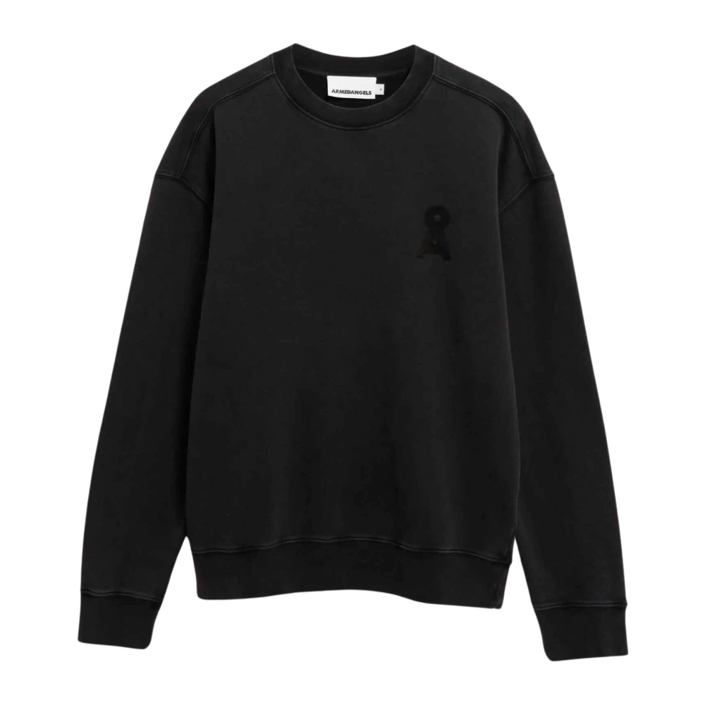 Armedangels Uomo Noir Sweatshirt Iconic Å Gmt - Immagine 2