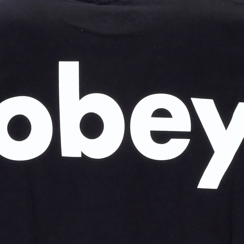 Obey Klassiek Zwart T-shirt Korte Mouw Black Heren