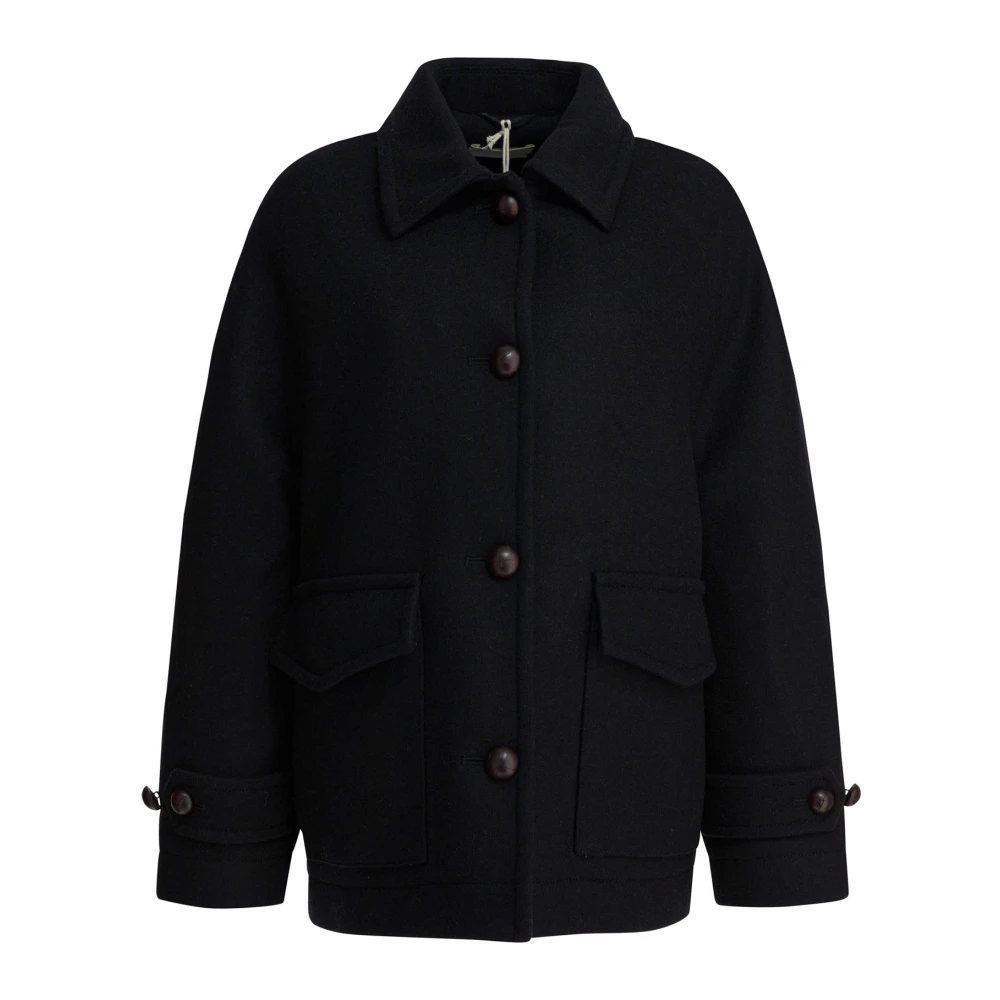 Circolo 1901 Women's Black Pocketed Jacket