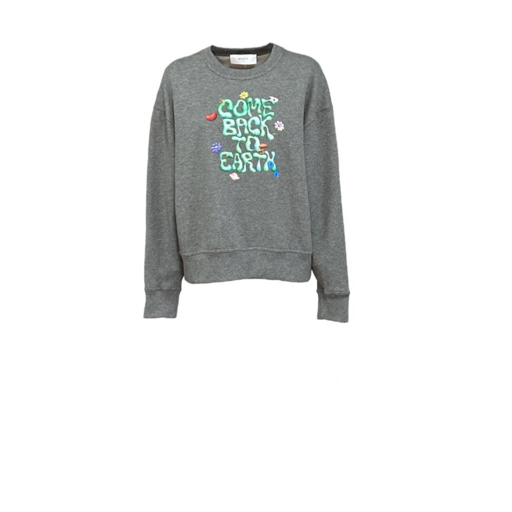Beatrice .b Gedrukte Sweatshirts en Hoodies Gray Dames