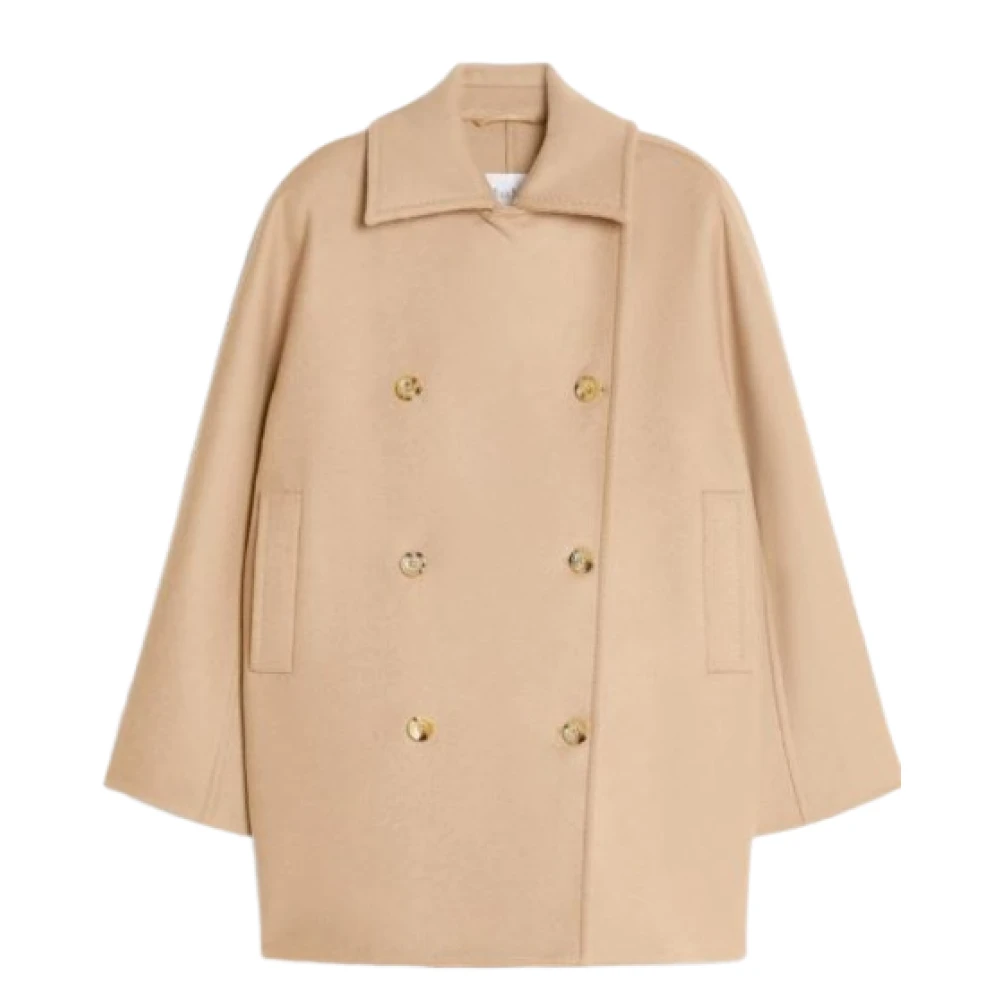 Max Mara Kameelwol Kasjmierjas Oversized Brown Dames