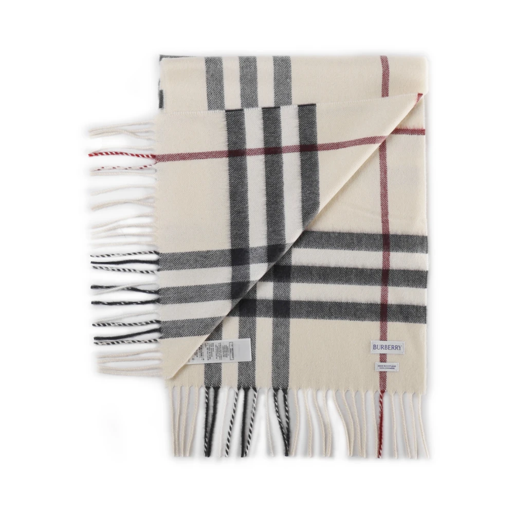 Burberry Vintage Check Cashmere Sjaal Beige Unisex
