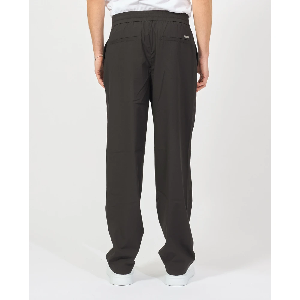 Armani Exchange Zwarte elastische taille broek Black Heren