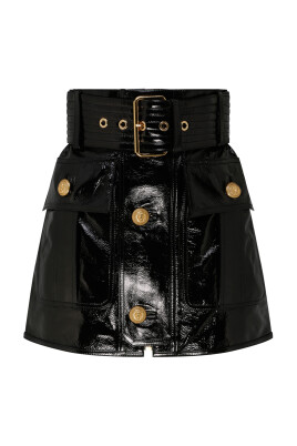 black-belted-leather-miniskirt