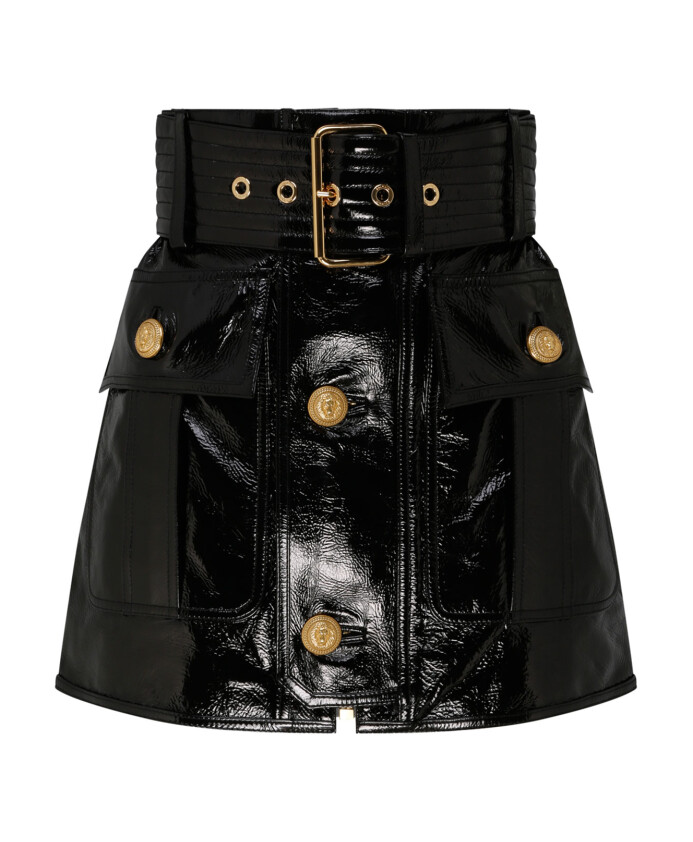 black-belted-leather-miniskirt