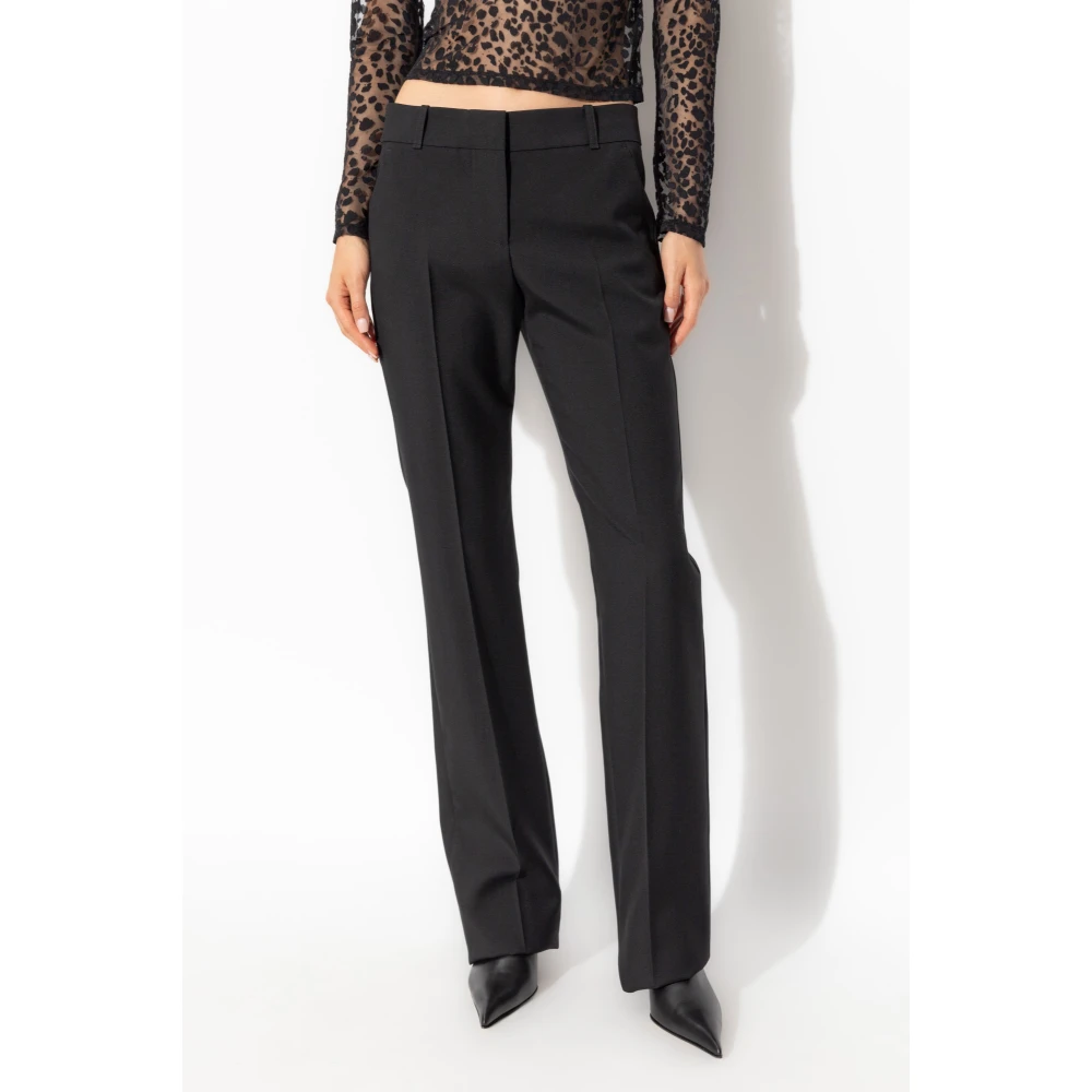 alexander mcqueen Gekreukelde broek Black Dames