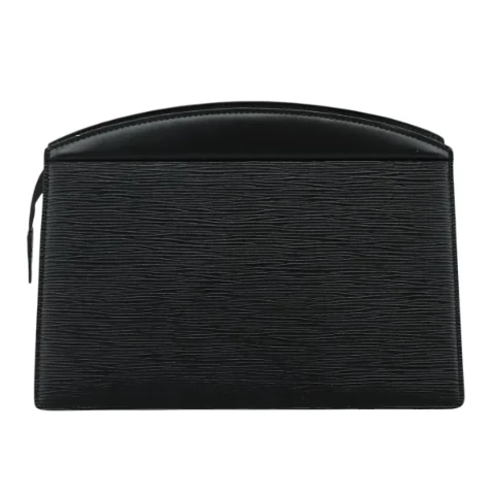 Louis Vuitton Vintage Pre-owned Leather pouches Black Dames
