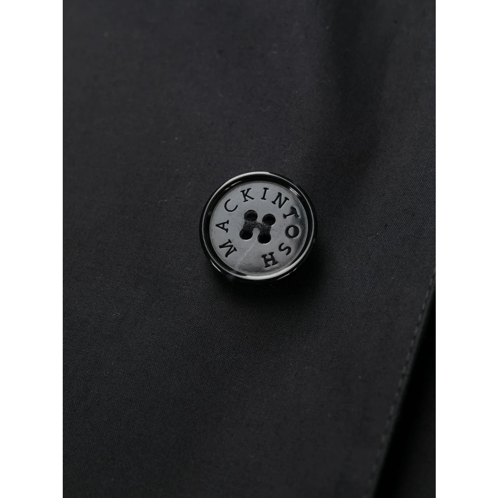 Mackintosh Zwarte Regenjas Stijlvol Waterdicht Buitenkleding Black Heren