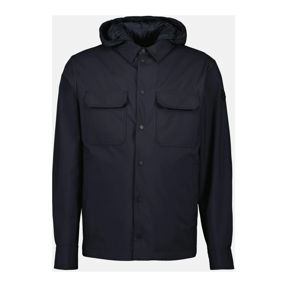 Moncler Omkeerbare windbreaker met gewatteerd vest Blue Heren