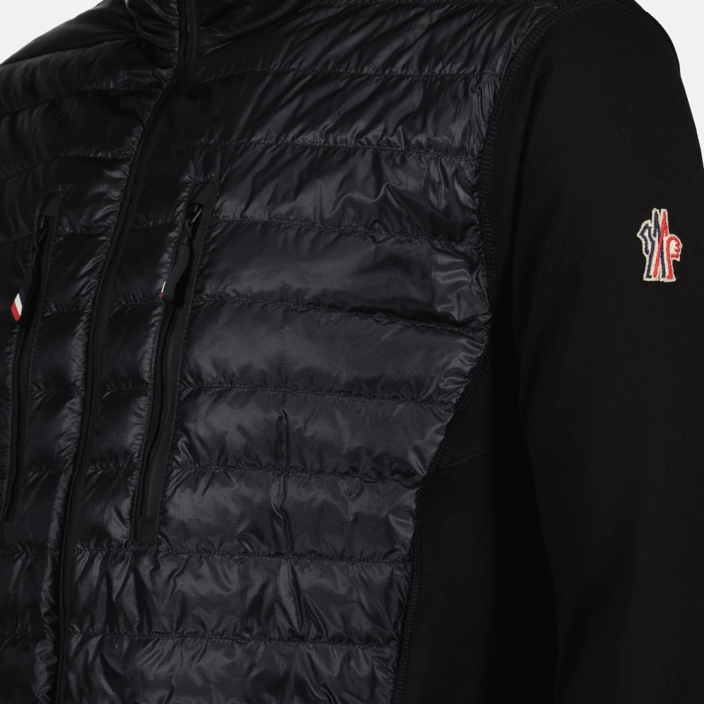 Moncler Bi-material Jas Black Heren