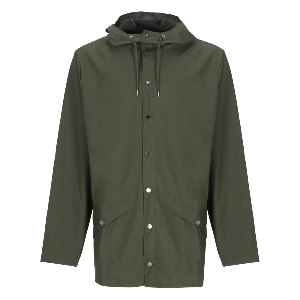 Rains Men's Green Rain Jackets, S, Long Jacket