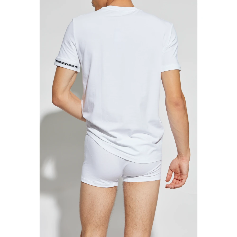 Dsquared2 T-shirt uit de 'Underwear' collectie White Heren
