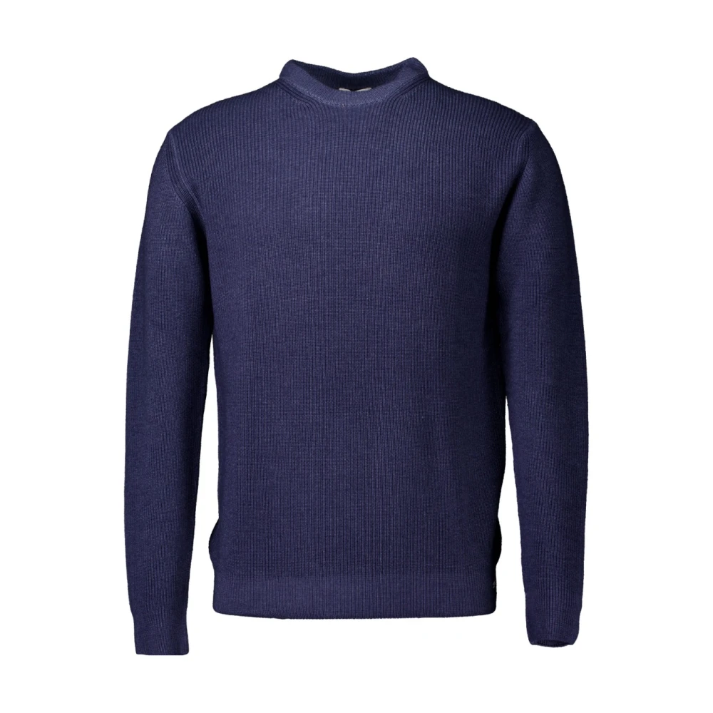 Gentiluomo Blauwe Ronde Hals Trui Blue Heren