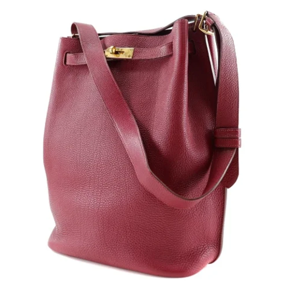 Hermès Vintage Pre-owned Leather hermes-bags Red Dames