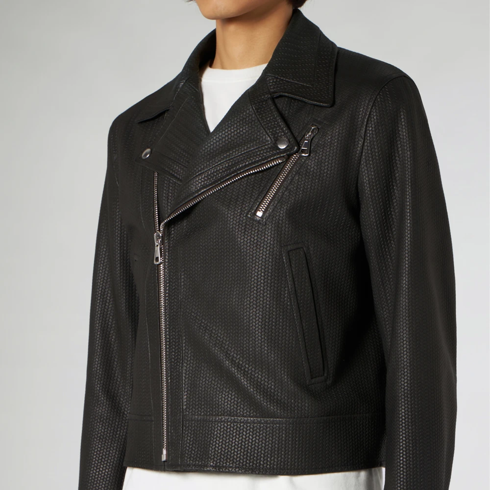 1989 Studio Biker Leren Jas Black Heren
