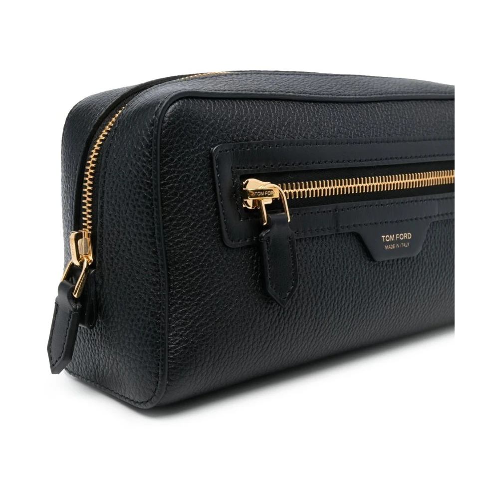 Tom Ford Zwarte Logo Toilettas Black Heren