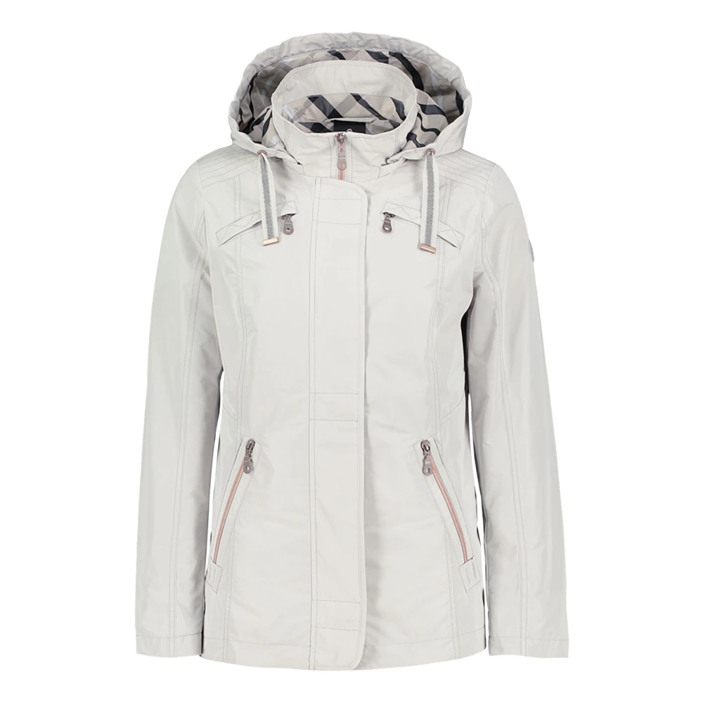 Gil Bret Stijlvolle zomerjas met afneembare capuchon Gray Dames
