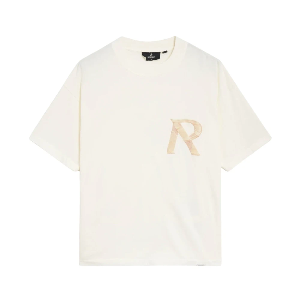 Represent Katoenen T-shirt met 3D-tapeprint White Heren