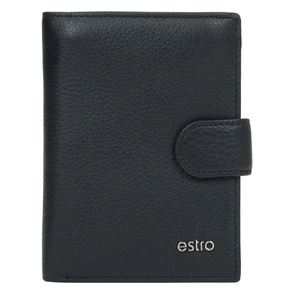 Estro Men's Black Wallets & Cardholders, One Size, Handy Wallet