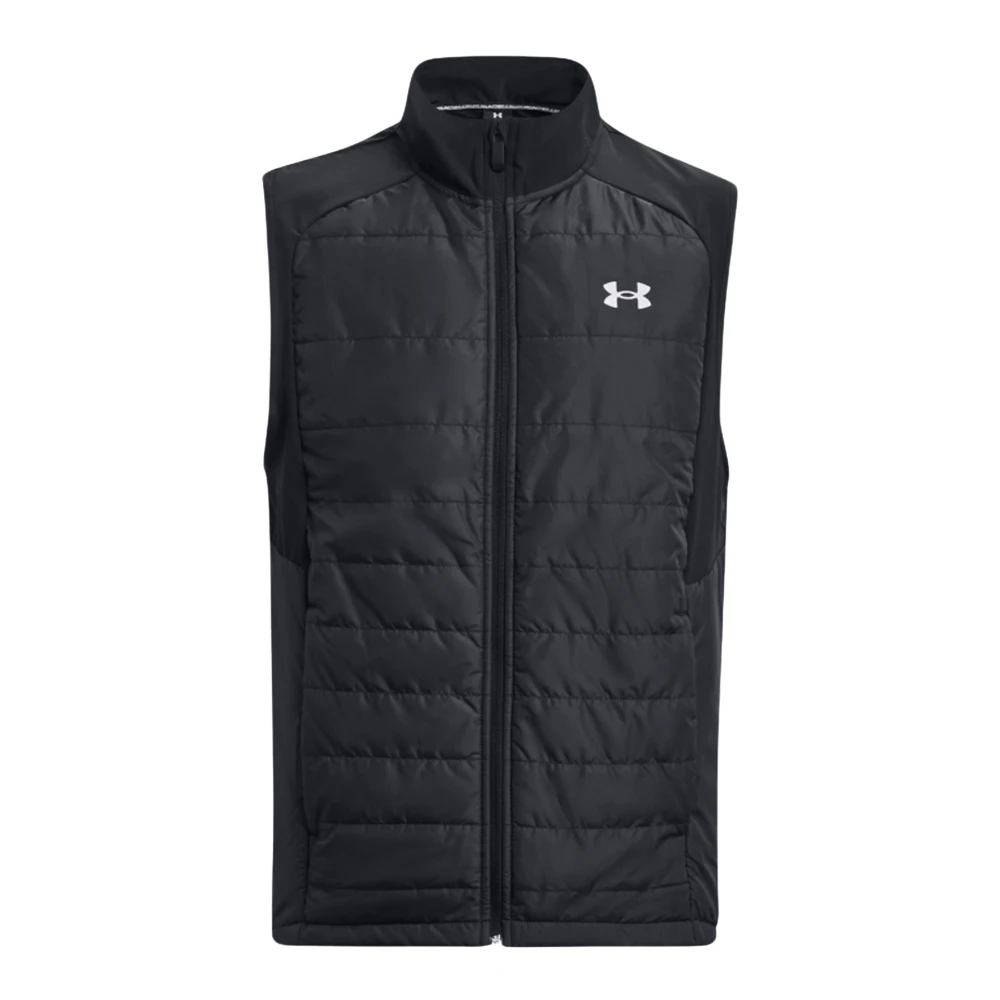 Under Armour Svart löparväst med dragkedjefickor Black, Herr