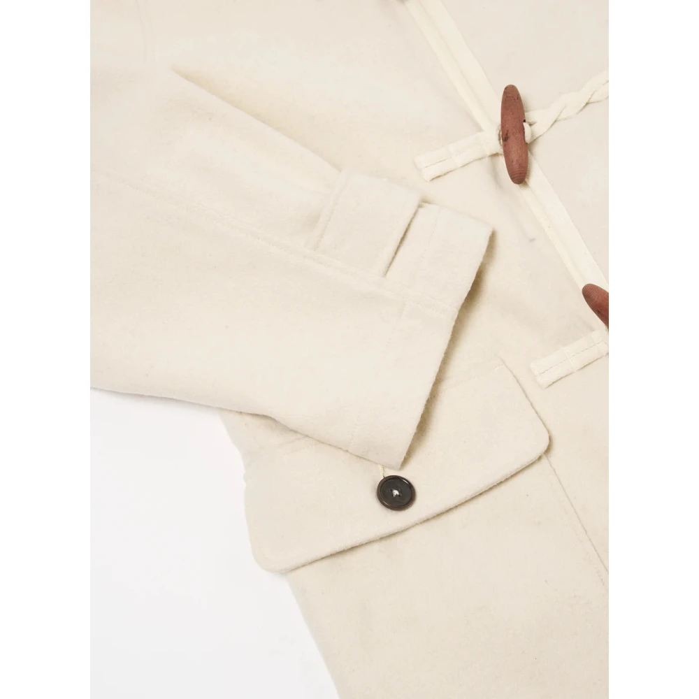 Universal Works Militaire Dufflejas in Ecru Marl Beige Heren
