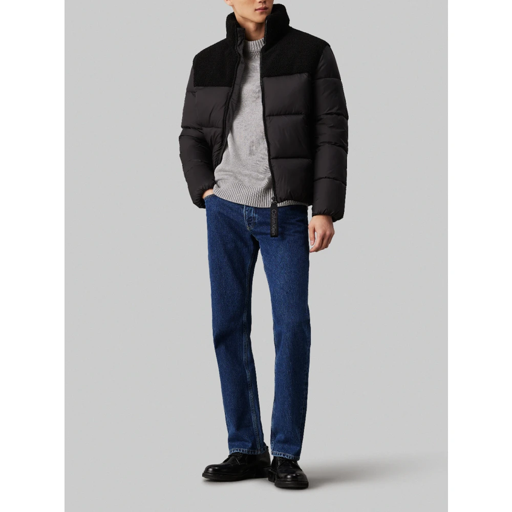 Calvin Klein Zwarte Sherpa Pufferjas Black Heren