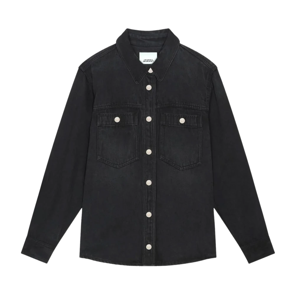 Isabel marant Casual Gestreept Overhemd voor Mannen Black Dames